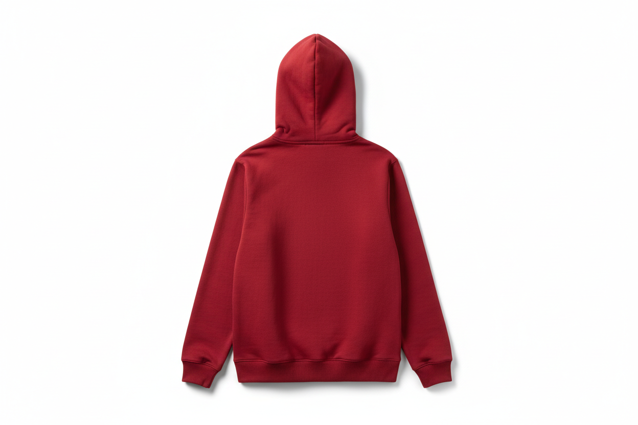A motivation red hoodie