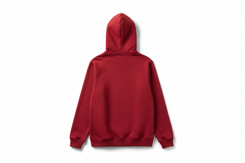 A motivation red hoodie